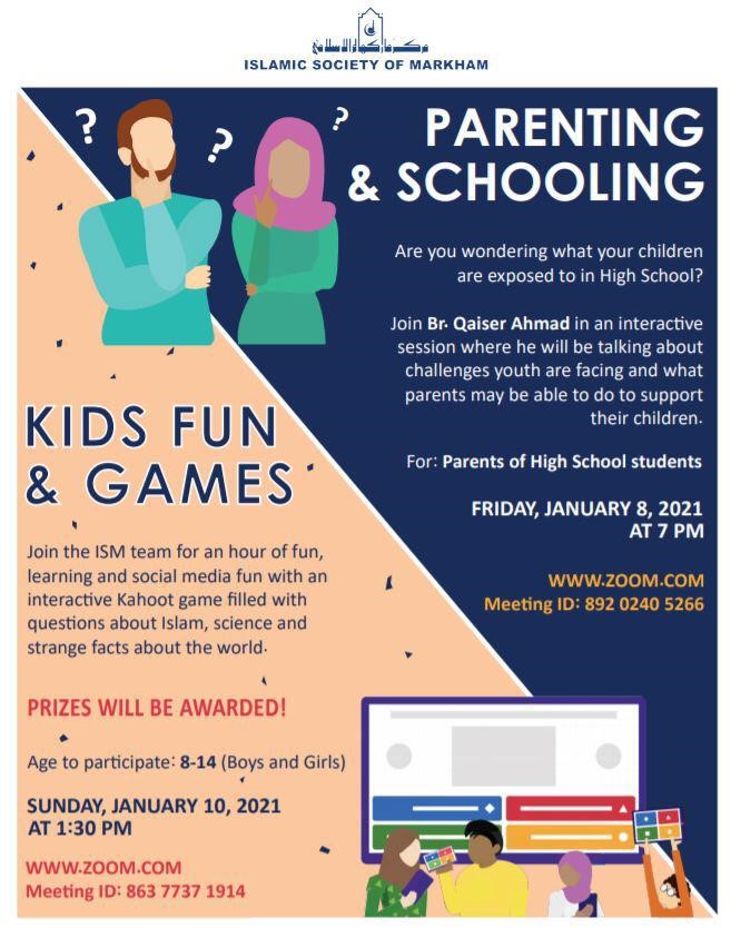 Parenting & School Zoom Meeting Friday Jan 08, 2021 At 7:00 Pm (www 